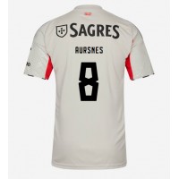 Moški Nogometni dresi Benfica Fredrik Aursnes #8 Gostujoči 2025-26 Kratek Rokav